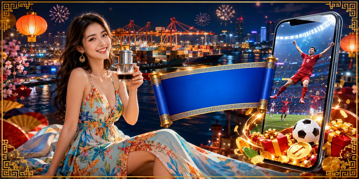 Người dùng Hải Phòng kiểm tra kèo cá cược trên điện thoại bên ly cà phê buổi sáng